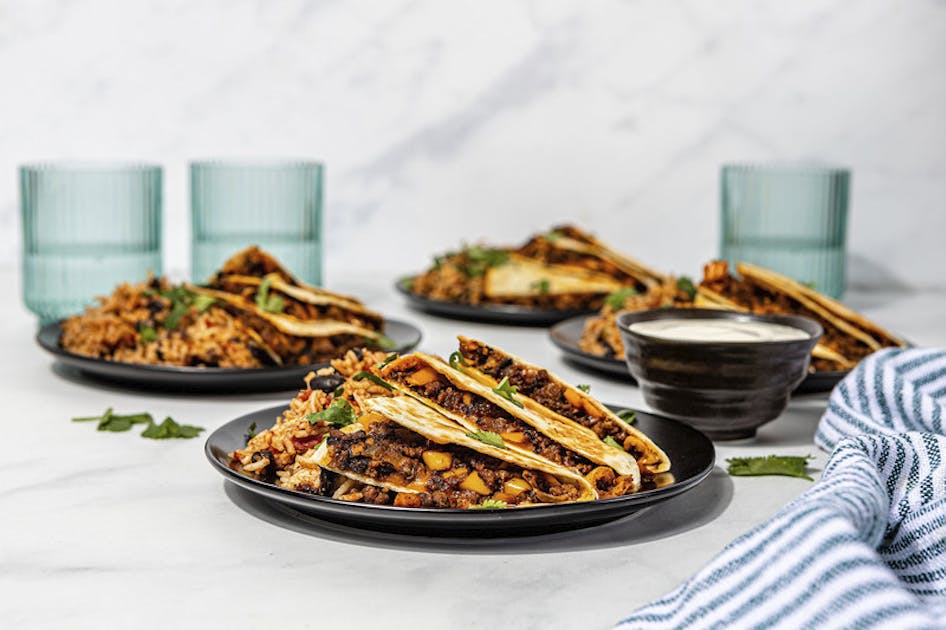 Fresh Prep Cheesy Beef Quesadillas Kit