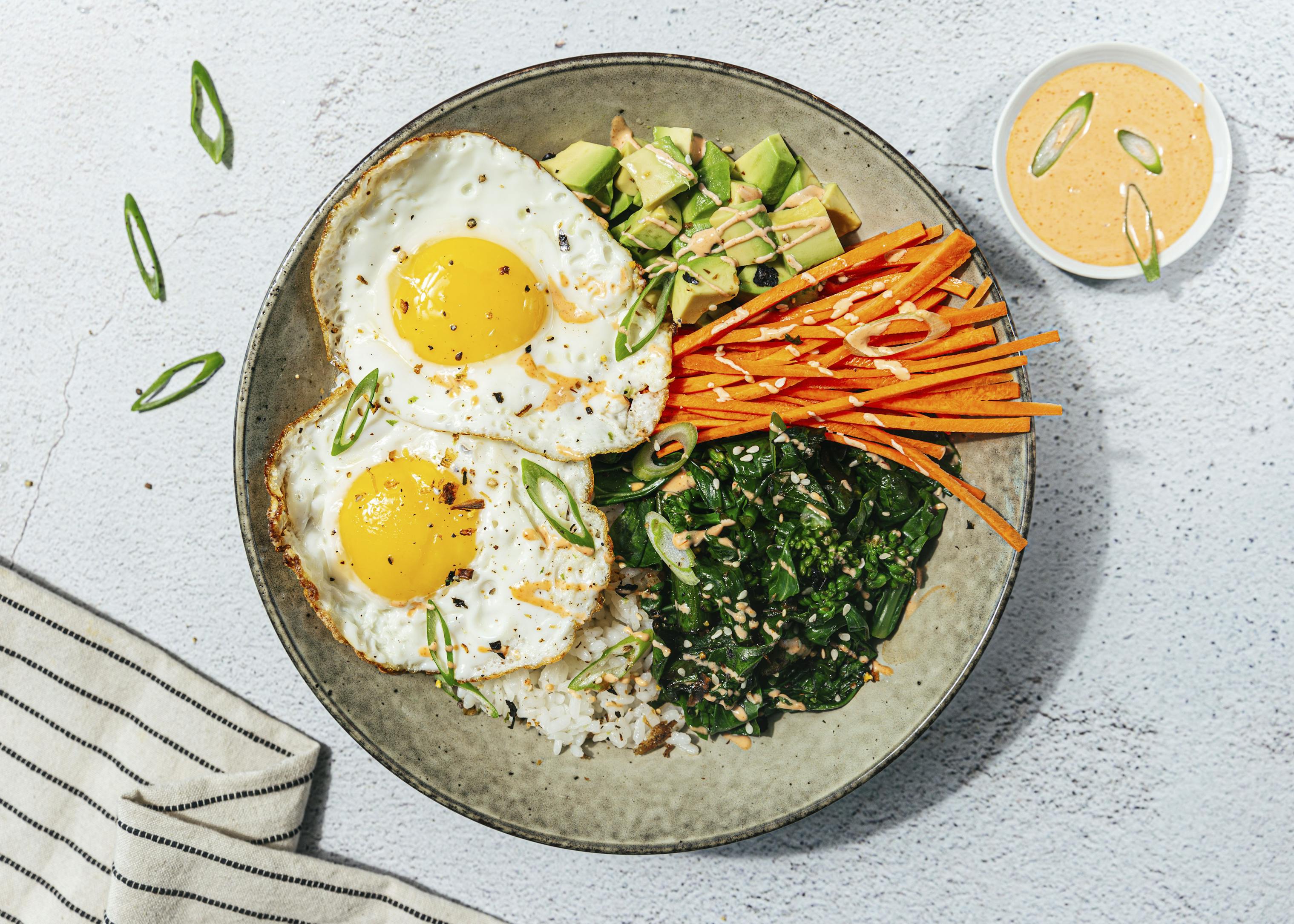 Fresh Prep | Japanese Inspired Eggs & Rice Bowl